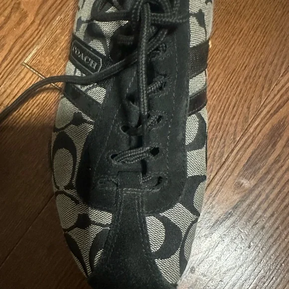 Coach Black Textured Sneakers - Picture 5 of 7